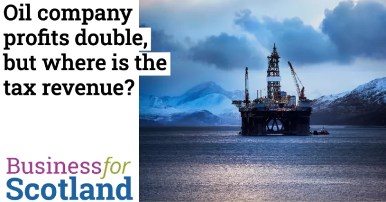 Oil company profits double buy where is the tax revenue?